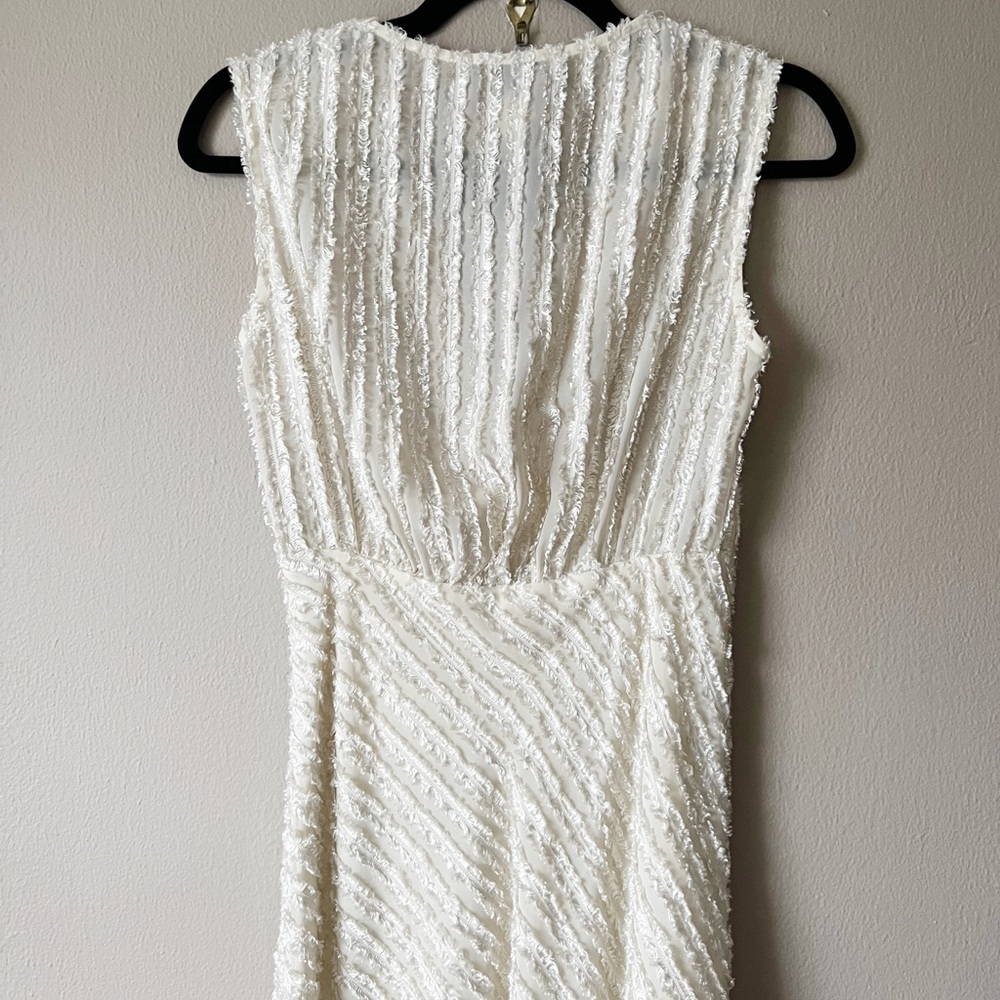 SOLD- Nanette Lepore chiffon jacquard midi dress - Picture 6 of 16